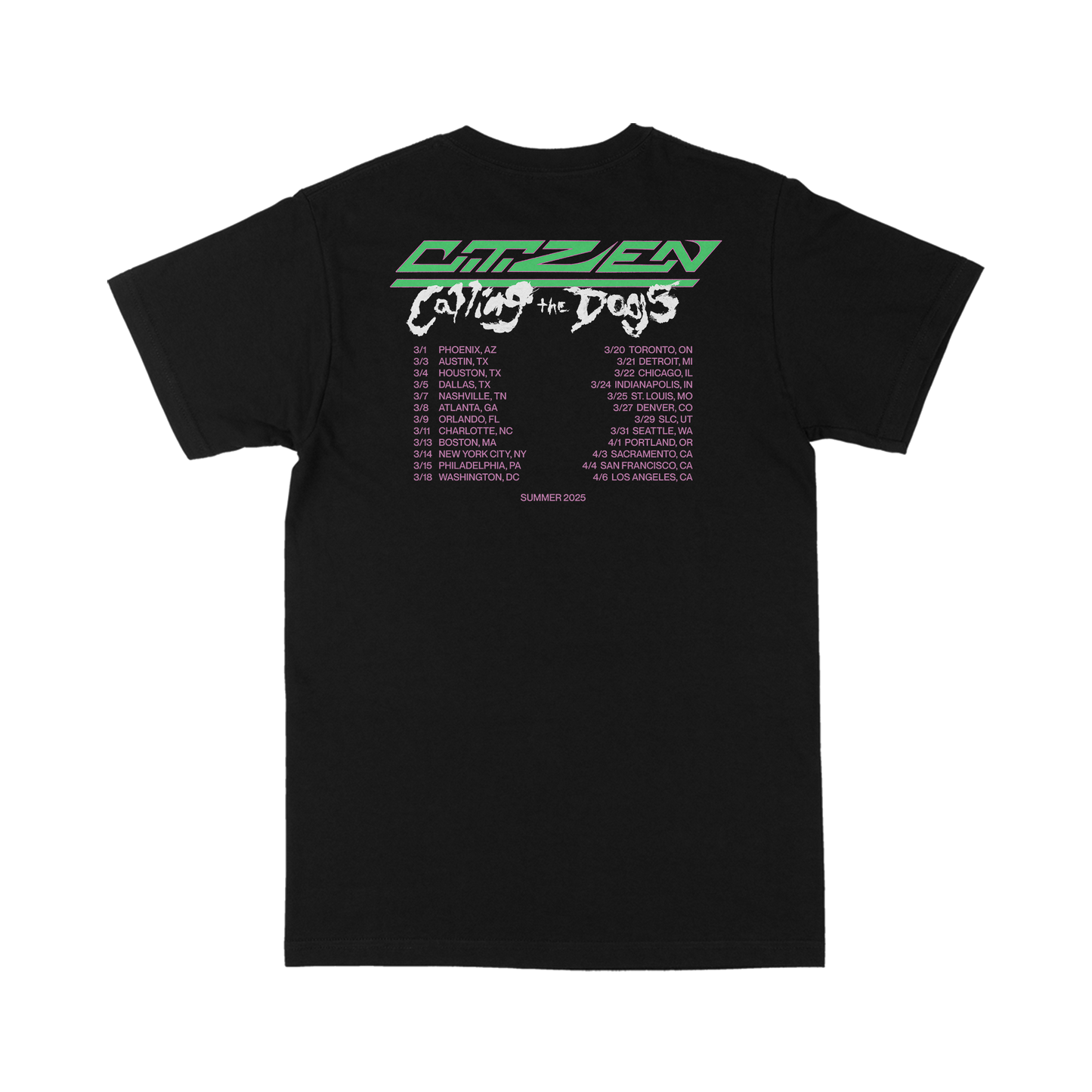 Frame 2025 Tour T-Shirt